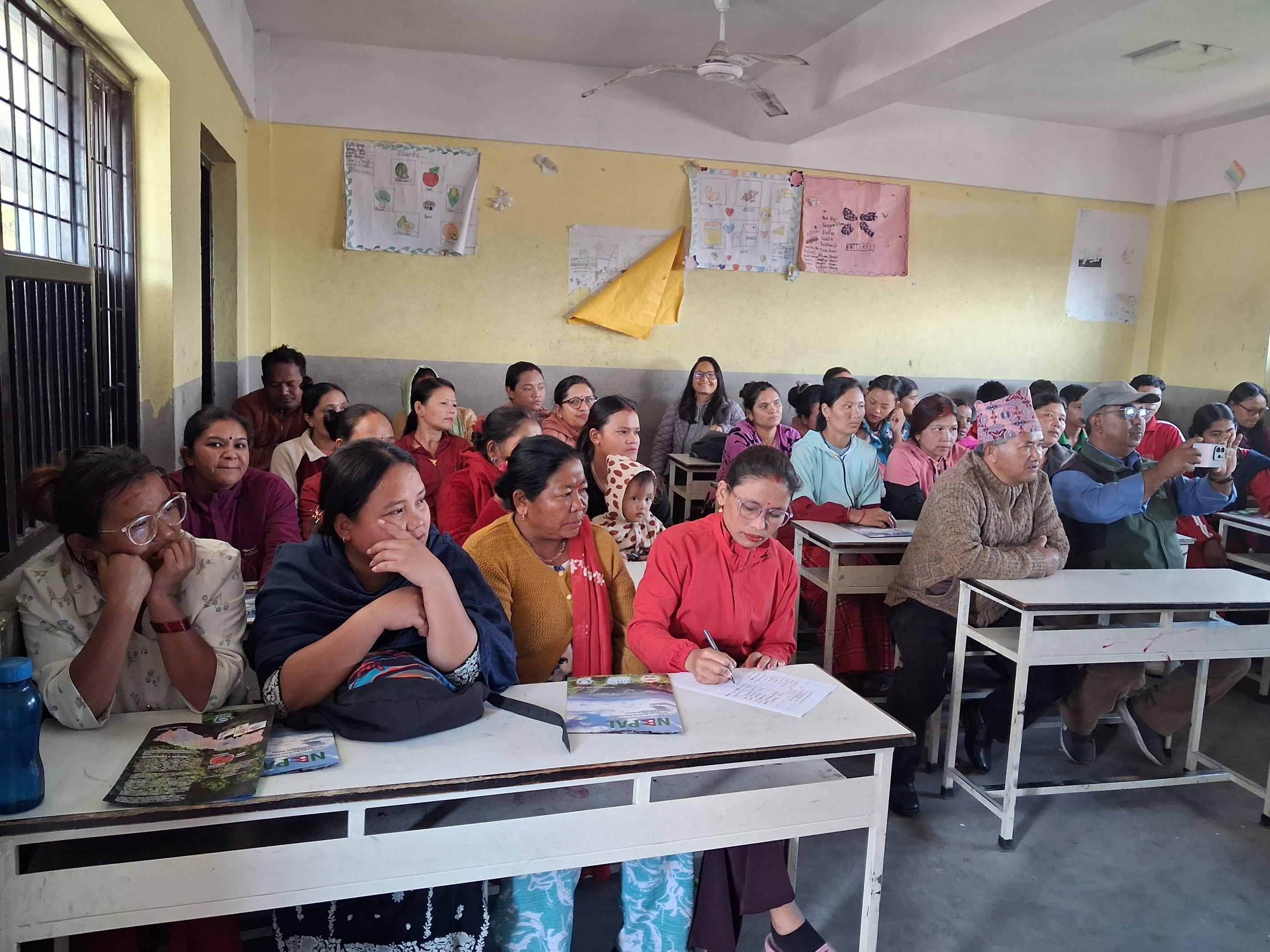EbA outcomes and learning sharing by students at Jalupa Secondary School, Baniyatar, Tokha
