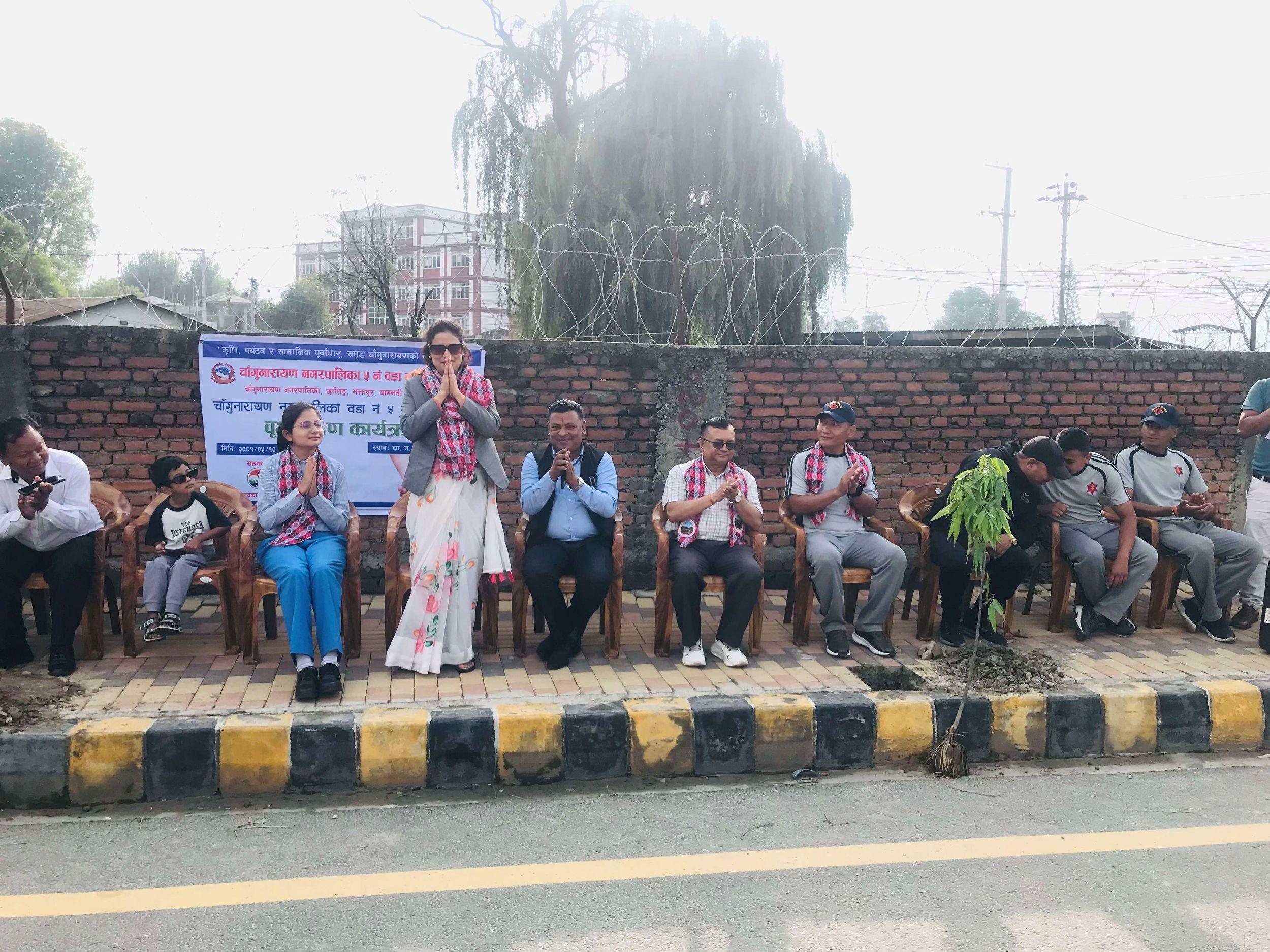 Plantation and greenery promotion for urban cooling (Chhaling, Changunarayan Municipality)