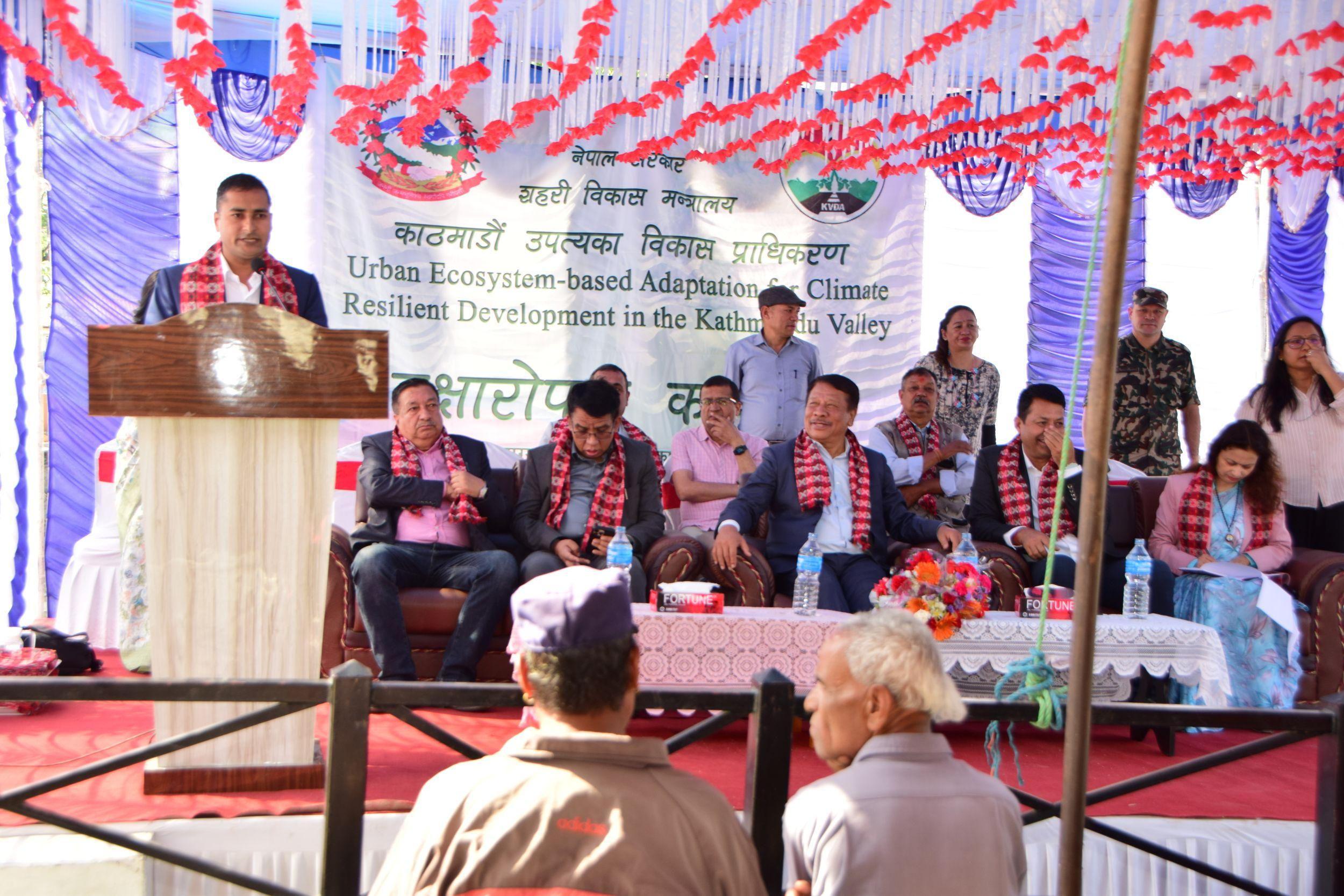 Plantation and greenery promotion for urban cooling (Bagmati River Corridor, Godawari Municipality, Ward-5), June 2025
